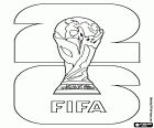 Coloriage Logo de la Coupe du Monde FIFA 2026