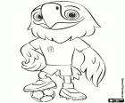 Coloriage Clutch, mascotte EUA World Cup 2026