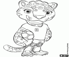 Coloriage Zayu, mascotte Coupe du Monde Mexique 20