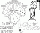 Coloriage Knicks, champions NBA 2026