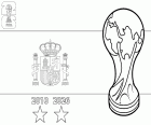 Coloriage Espagne, championne du monde 2026