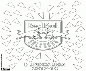 Coloriage Red Bull Salzbourg, Bundesliga 2017-18