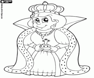 Coloriage Reine
