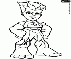 Coloriage Reptil, un héros de Super Hero Squad