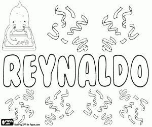 Coloriage Reynaldo, variante de Reinaldo