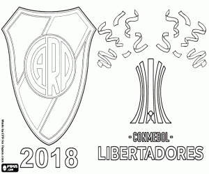 Coloriage River Plate, champion Libertadores 2018