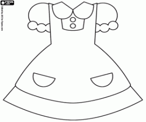 Coloriage La robe d'Alice