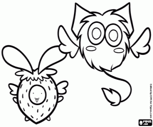 Coloriage Les robots Masha et Ucha