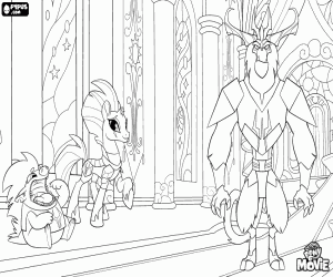 Coloriage Le Roi Storm, Tempest Shadow, Grubber