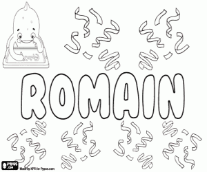 Coloriage Romain, nom français