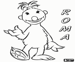 Coloriage Rome, un voyageur Hoob