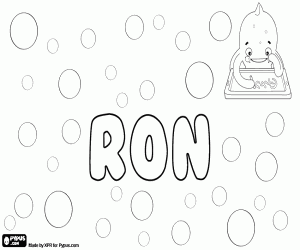 Coloriage Ron, nom masculin