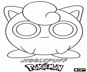 Coloriage Rondoudou, un Pokémon