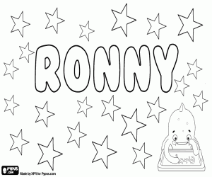 Coloriage Ronny, diminutif