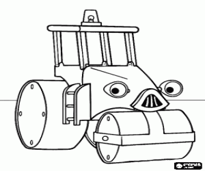 Coloriage Roulot le rouleau compresseur