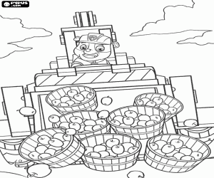 Coloriage Rubble dans une situation difficile