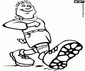 Coloriage Le pas résolue d’un aventurier