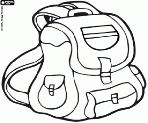 Coloriage Sac à dos pour aller en camping