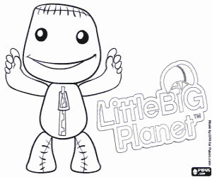 Coloriage Sackboys, LittleBigPlanet