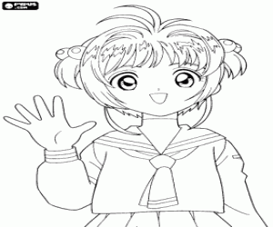 Coloriage Sakura, Cardcaptor Sakura