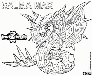 Coloriage Salma Max, une Invizimals