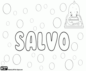 Coloriage Salvo, variante de Salvio