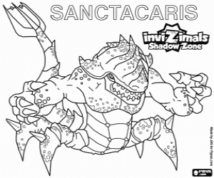 Coloriage Sanctacaris, Invizimals Shadow Zone