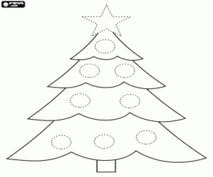 Coloriage Sapin de Noël pour décorer