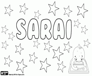 Coloriage Saraï, variante de Saray