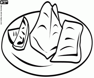 Coloriage Saumon japonais Yaki Sake