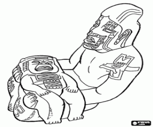 Coloriage La sculpture de Seigneur de Las Limas