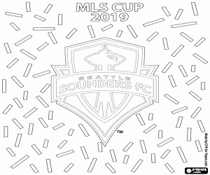 Coloriage Seattle Sounders, MLS Cup 2019