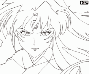 Coloriage Sesshomaru, un démon total