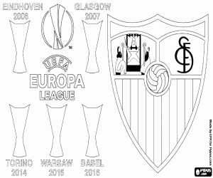 Coloriage Sevilla, quintuple champion Ligue Europa
