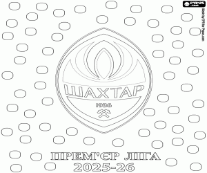 Coloriage Shakhtar, champion 2025-2026