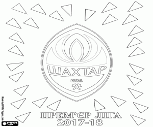 Coloriage Shakhtar Donetsk, League Premier  2017-2018