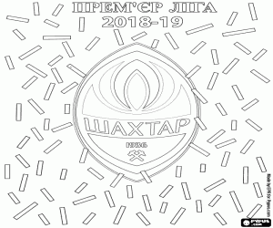 Coloriage Shaktar Donetsk, champion 2018-2019