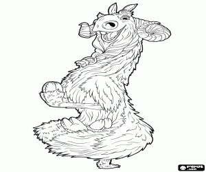 Coloriage Shangri Llama de Geotopia