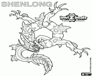 Coloriage Shenlong, Invizimals Shadow Zone
