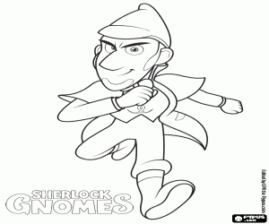Coloriage Sherlock Gnomes, le nouveau personnage