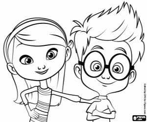 Coloriage Sherman et Penny, deux amis