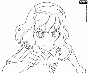 Coloriage Shindou de Inazuma Eleven Go
