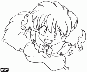 Coloriage Shippo, caractère d'Inuyasha