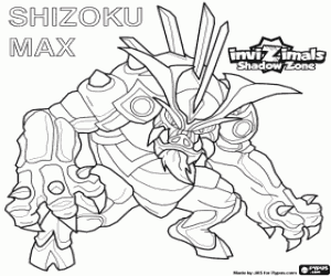 Coloriage Shizoku Max, Invizimals Shadow Zone