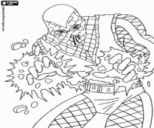 Coloriage Le Shocker, ennemi de Spiderman