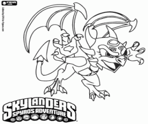 Coloriage Le sinistre Skylander Cynder