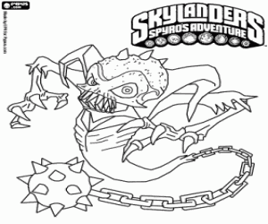 Coloriage Skylander Ghost Roaster
