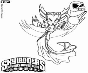 Coloriage Skylander Hex