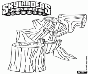 Coloriage Skylander Stump Smash