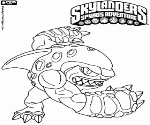 Coloriage Skylander Terrafin le boxeur